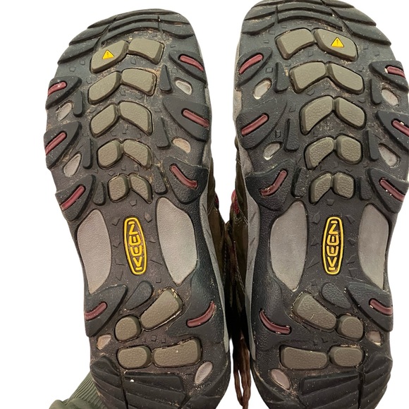 Keen Dry Women’s Size 7 Koven Mid Rise Waterproof Brown Red Hiking Trail Boots - Picture 8 of 11